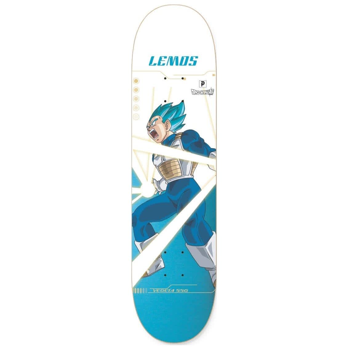 Primitive Skateboards Dragonball Super 2 Lemos Vegeta White Skateboard Deck - 8.125