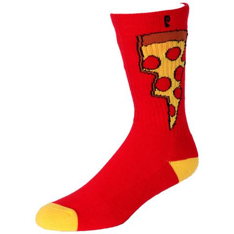 Psockadelic Doughnut Socks - Burgundy/Yellow