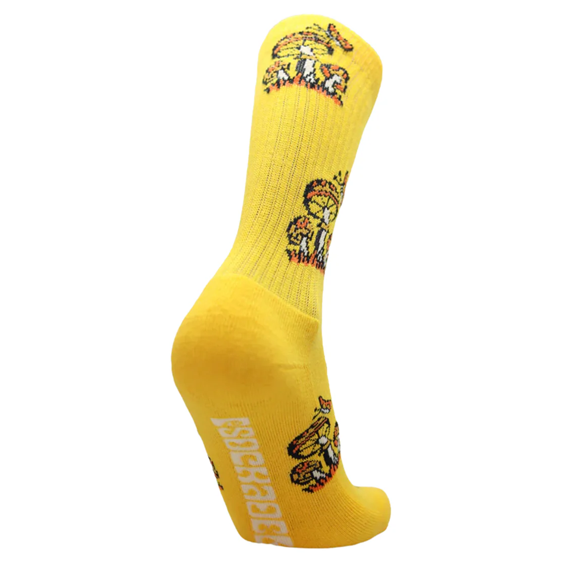 Psockadelic Mushroom 1 Socks - Yellow - Image 2