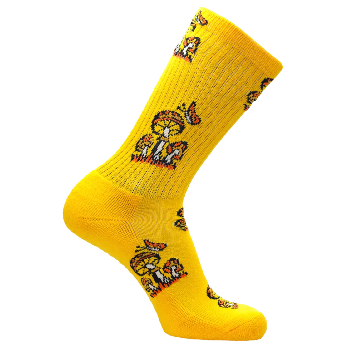 Psockadelic Mushroom 1 Socks - Yellow - Image 3