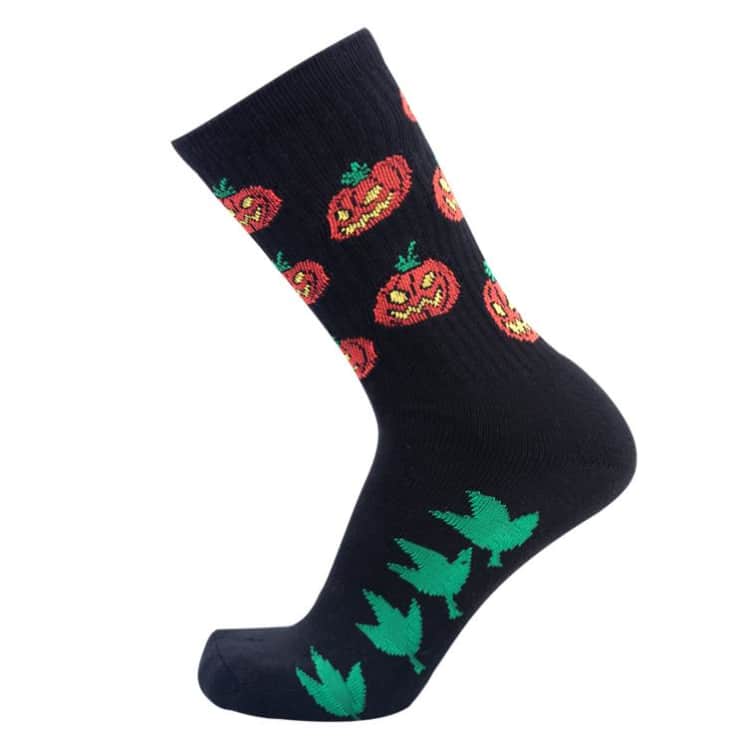 Psockadelic Pumpkin Patch Socks - Black