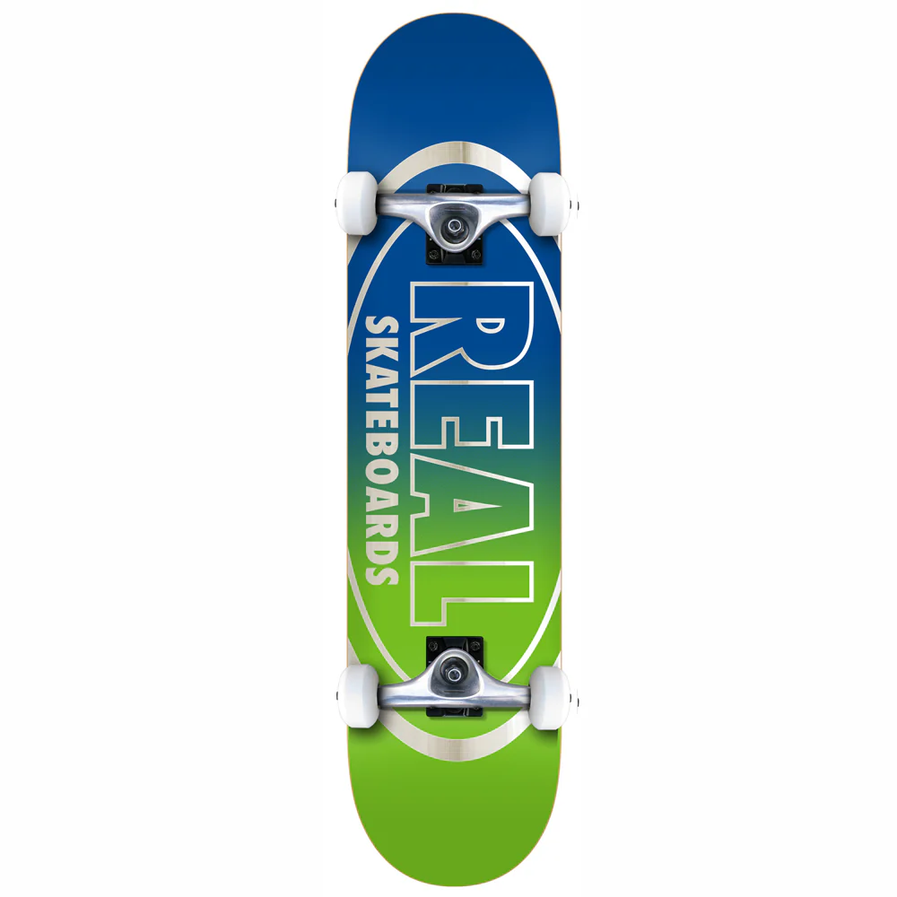 Real Skateboards Golden Oval Outline MD Complete Skateboard - 7.75