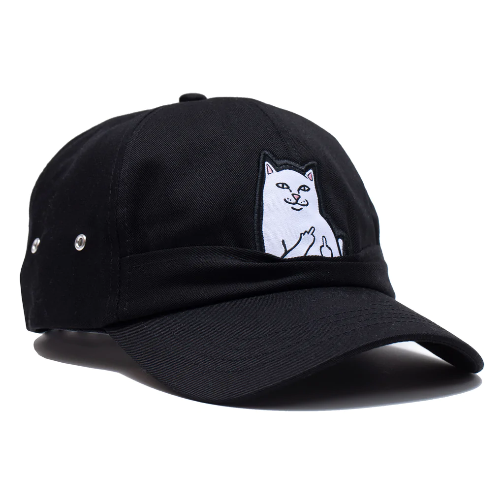 RIPNDIP Lord Nermal 6 Panel Cap - Black - Image 2