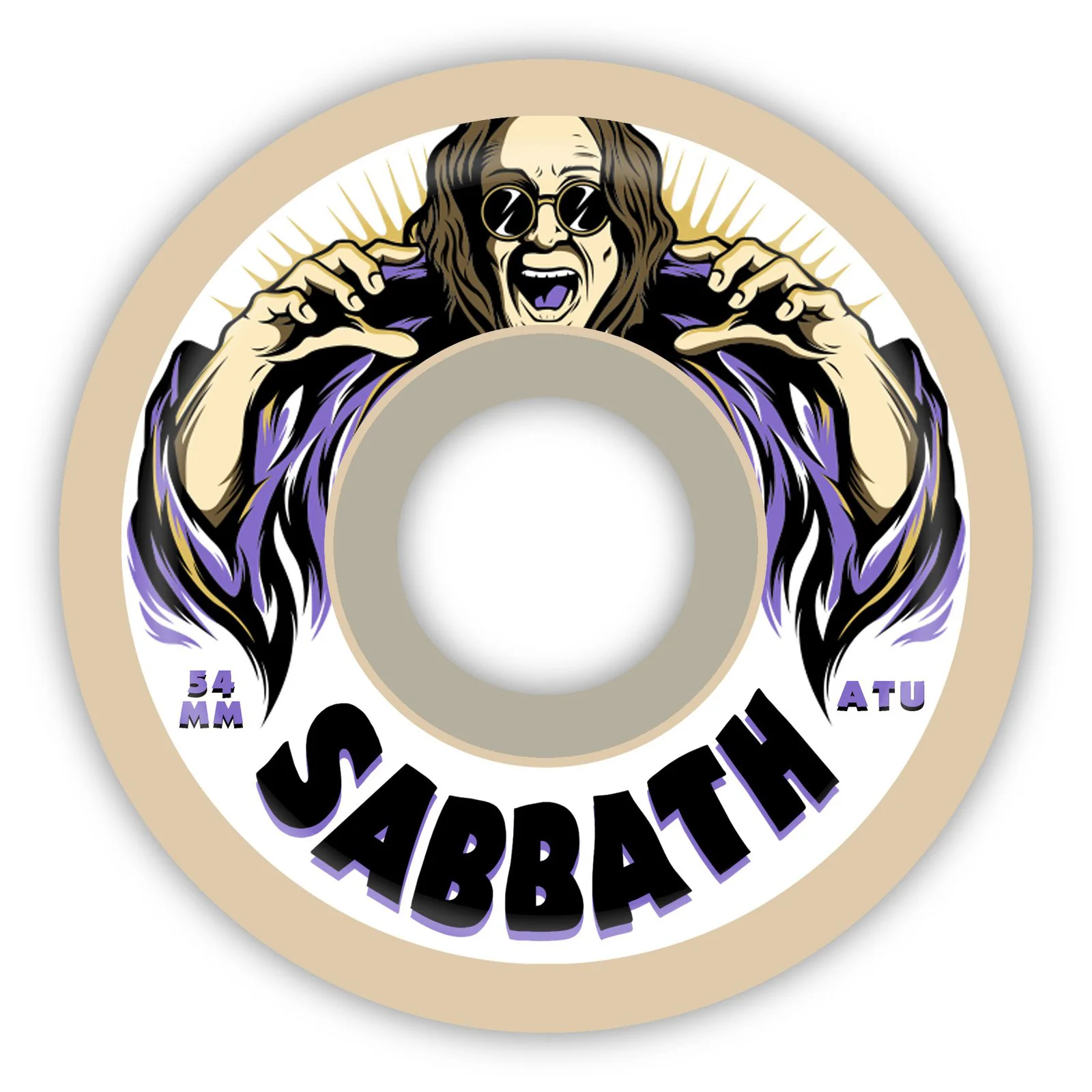 Sabbath Ozzy | 54mm Conical | ATU Formula Skateboard Wheels | 99a Duro