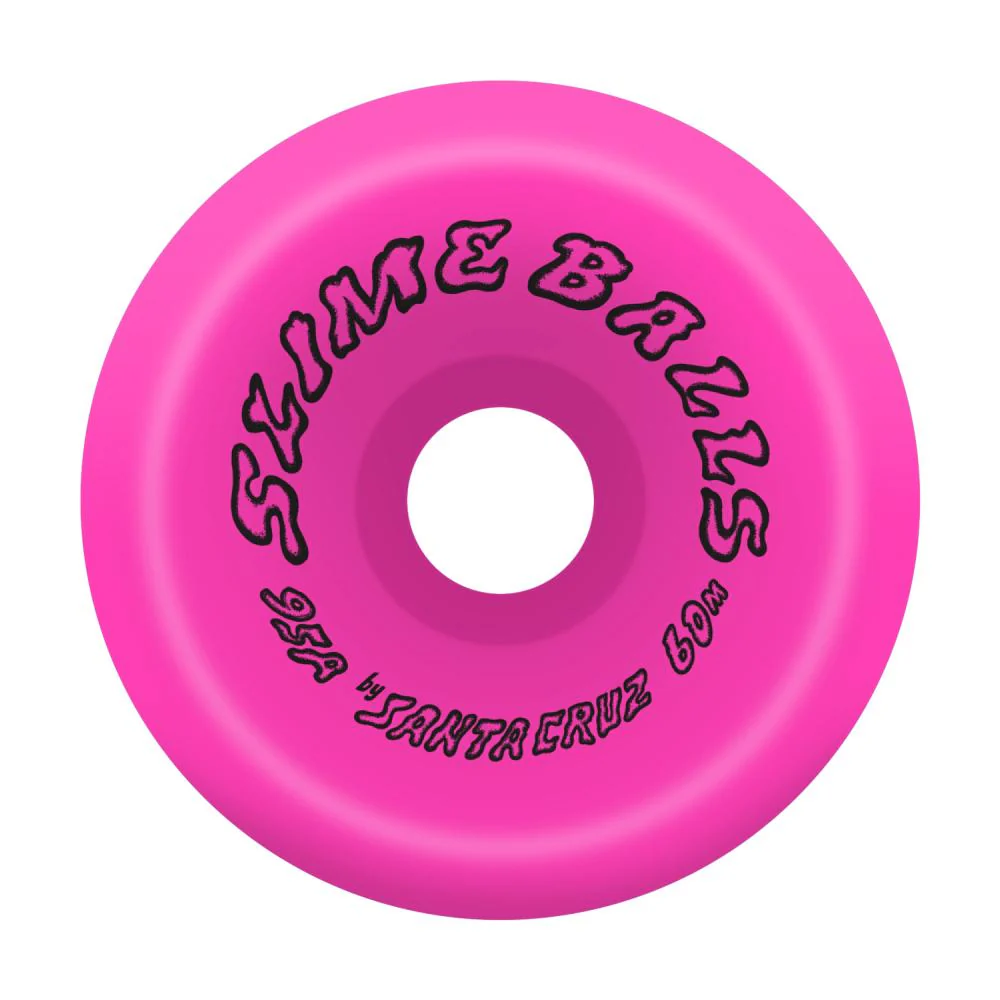 Santa Cruz Slime Ball Scudwads Vomits 95a Skateboard Wheels Pink - 60mm