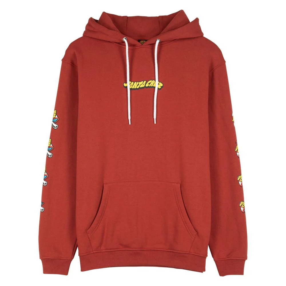Santa Cruz Winkowski 8Ballr Comic Strip Hoodie - Dark Rust - Image 2