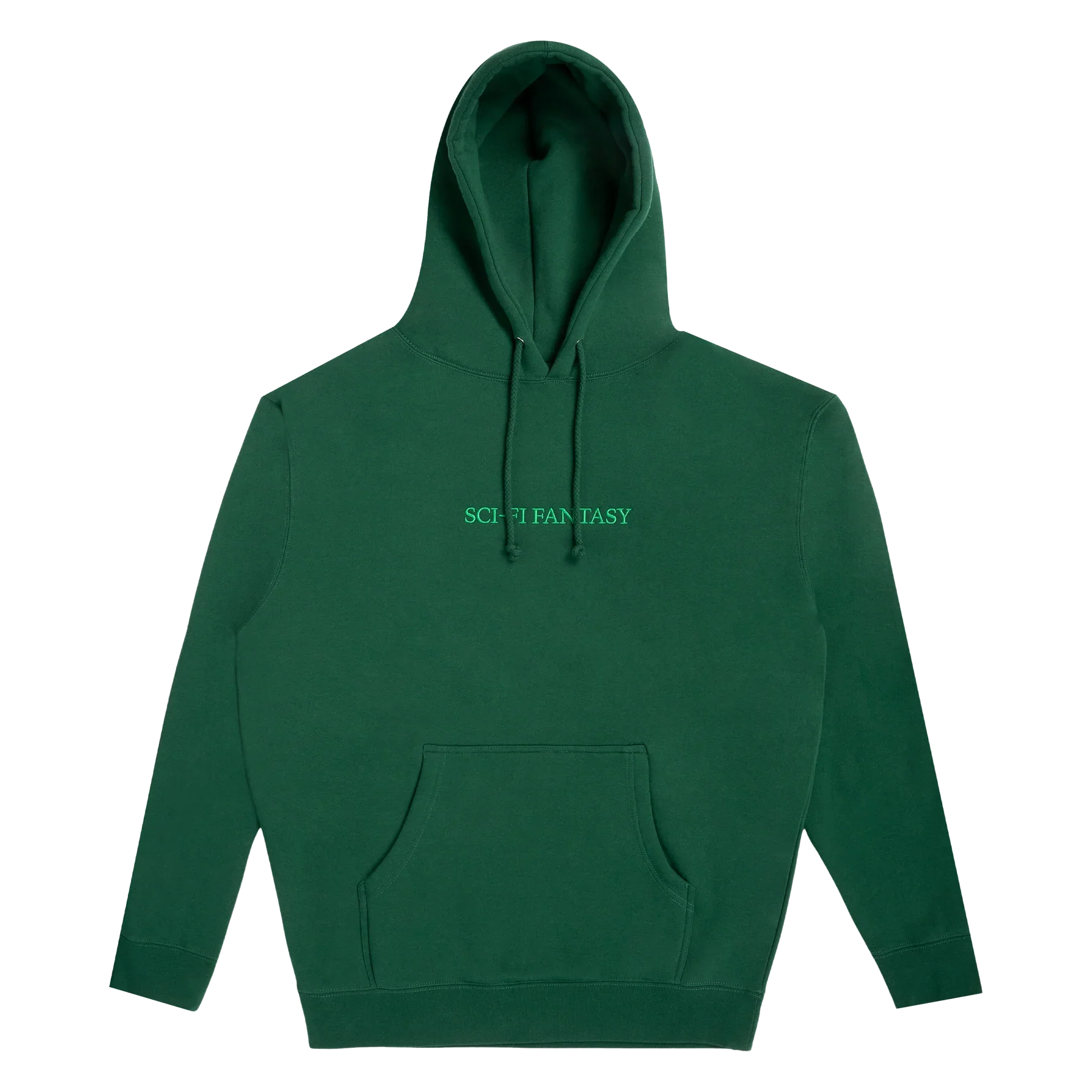 Sci-Fi Fantasy Logo Hood - Dark Green