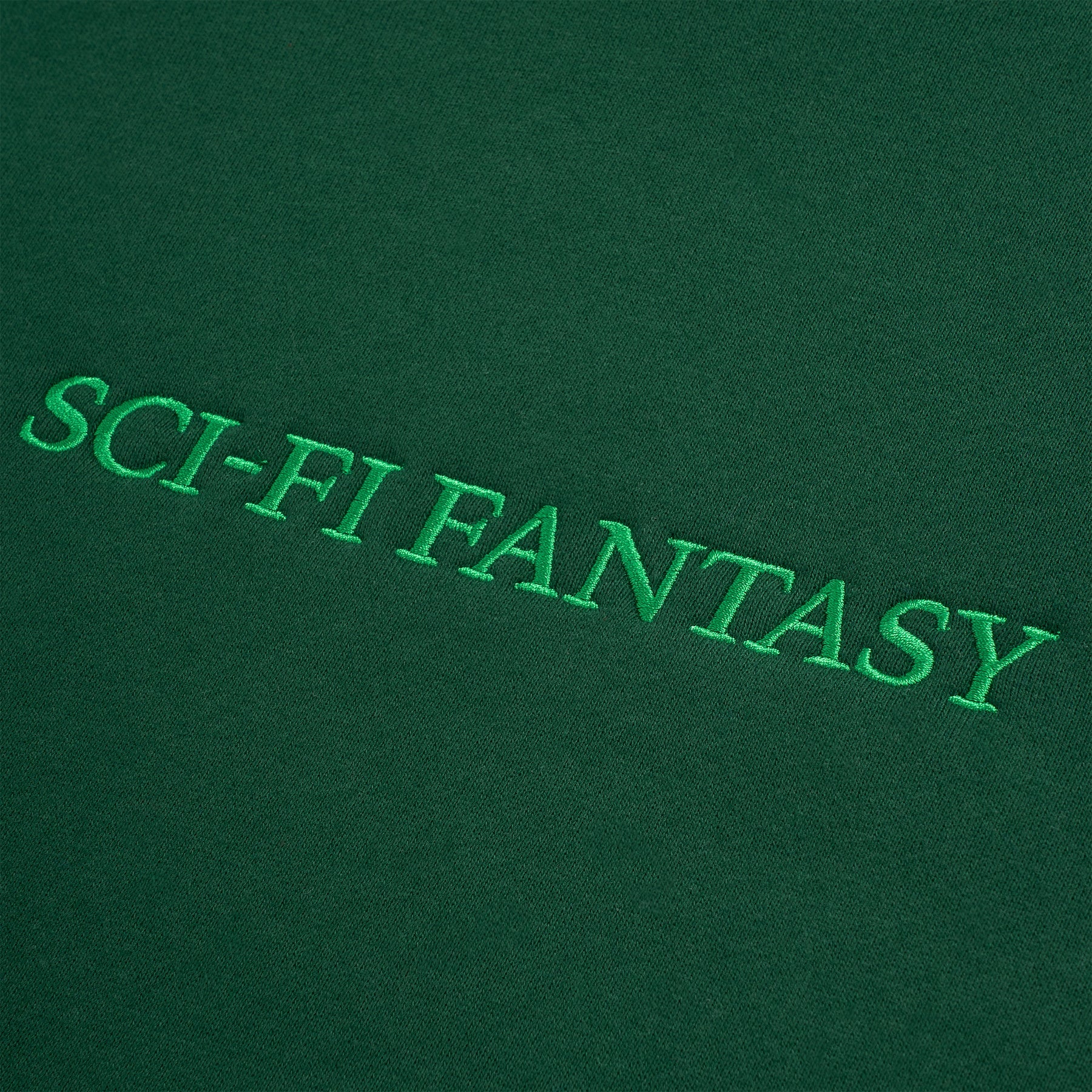 Sci-Fi Fantasy Logo Hood - Dark Green - Image 2