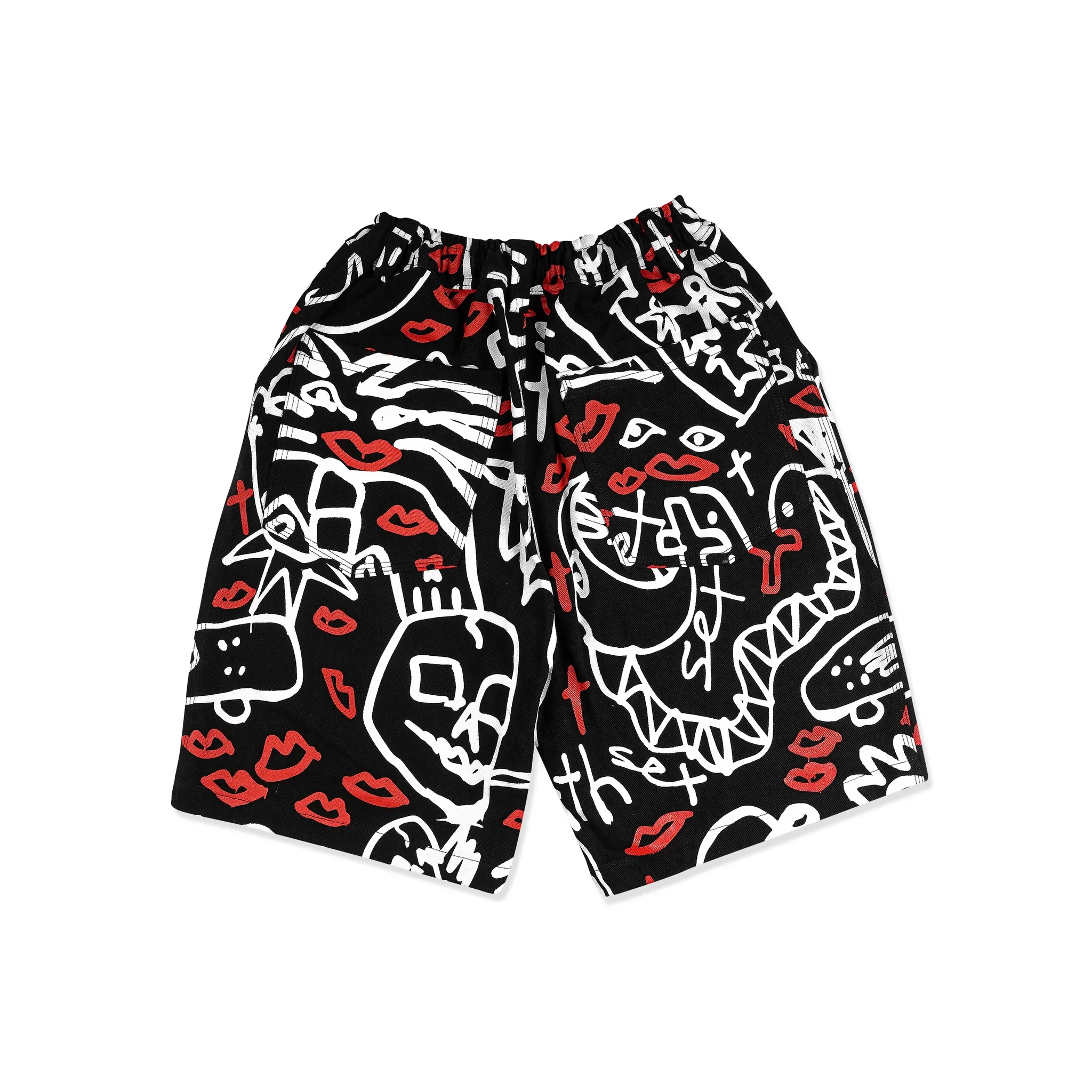 Sex Skateboards Luigis Baggy Fit Denim Shorts - Black - Image 2
