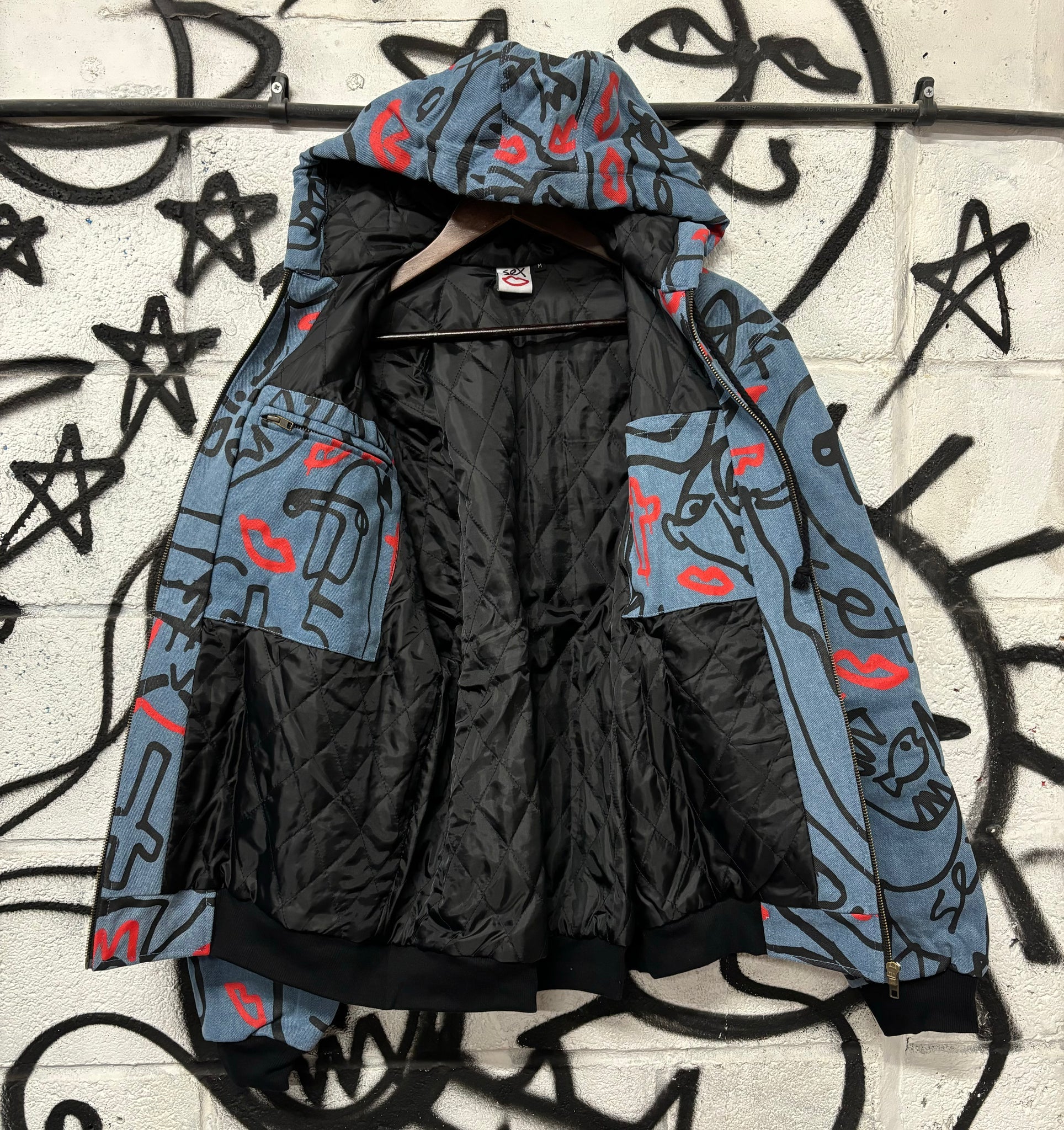 Sex Skateboards Luigis Denim Coat - Blue - Image 2