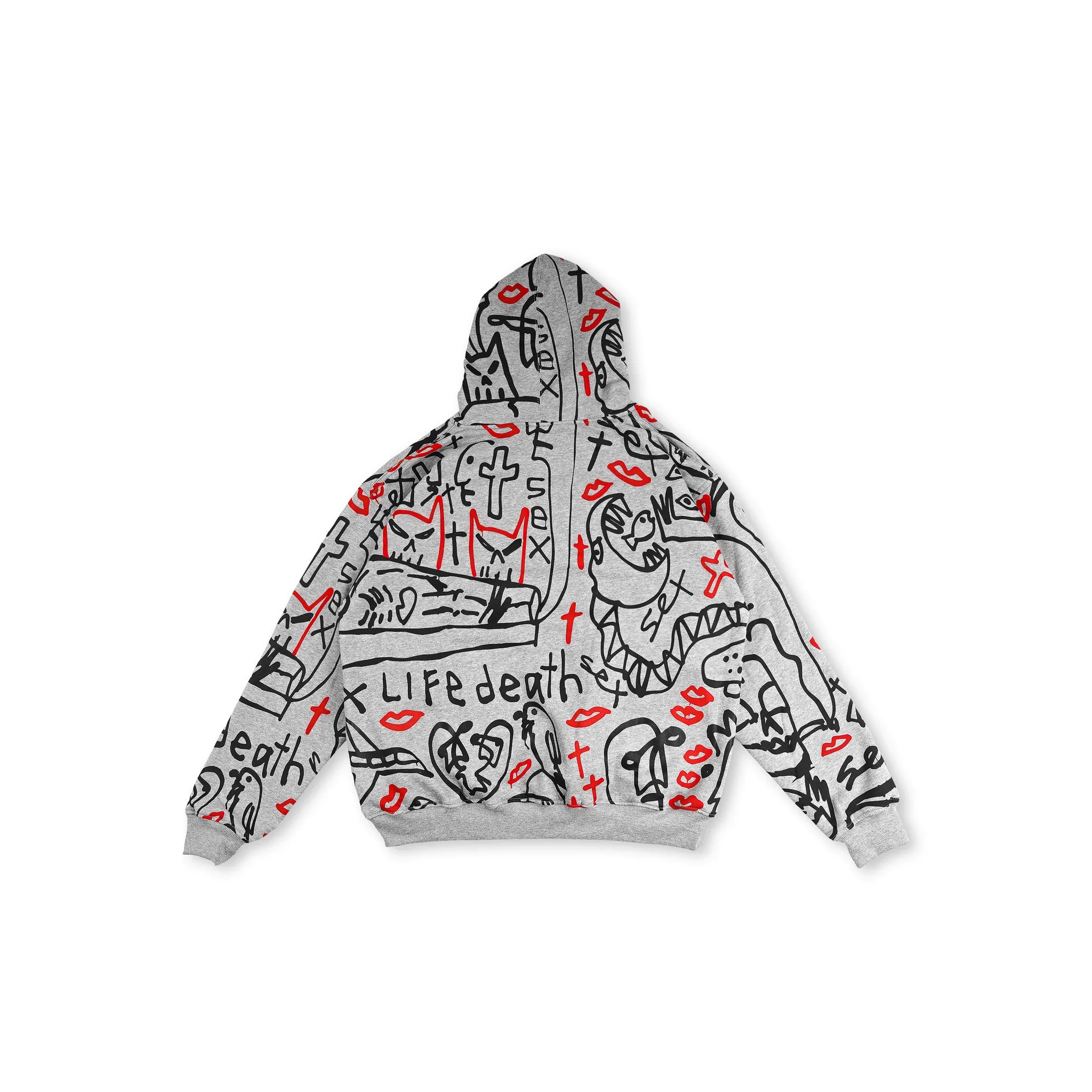 Sex Skateboards Luigis Hoodie - Grey - Image 2