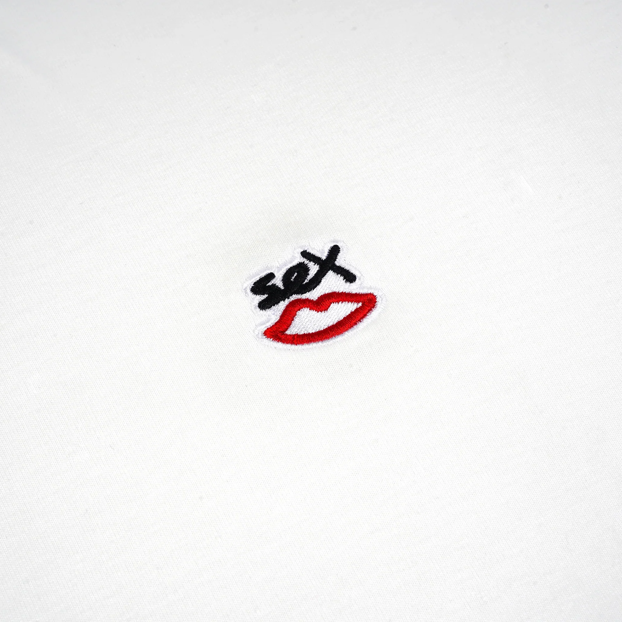 Sex Skateboards Mini Logo Embroidered Tee - White - Image 2