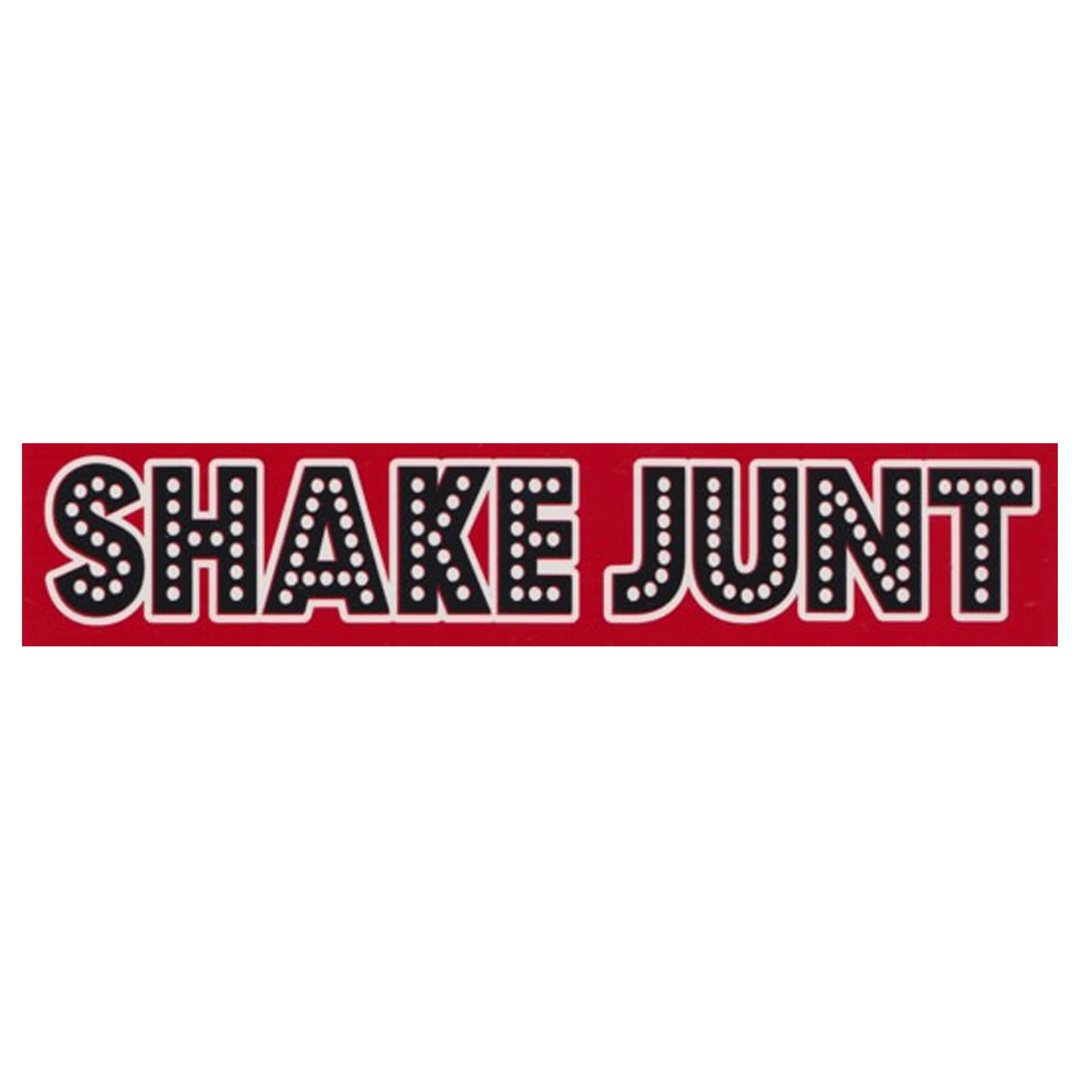 Shake Junt Stretch Logo Sticker - Black/Red