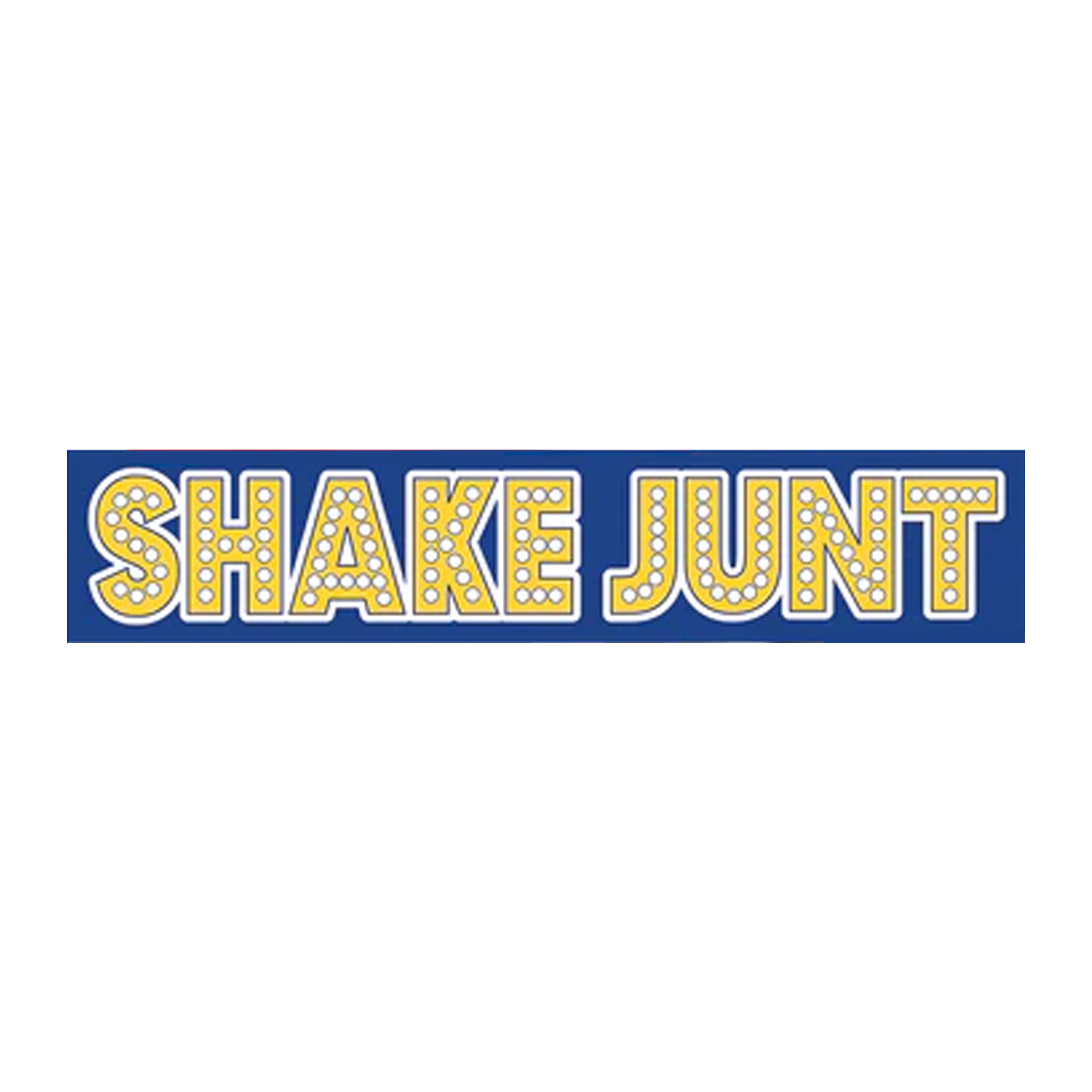 Shake Junt Stretch Logo Sticker - Yellow/Blue