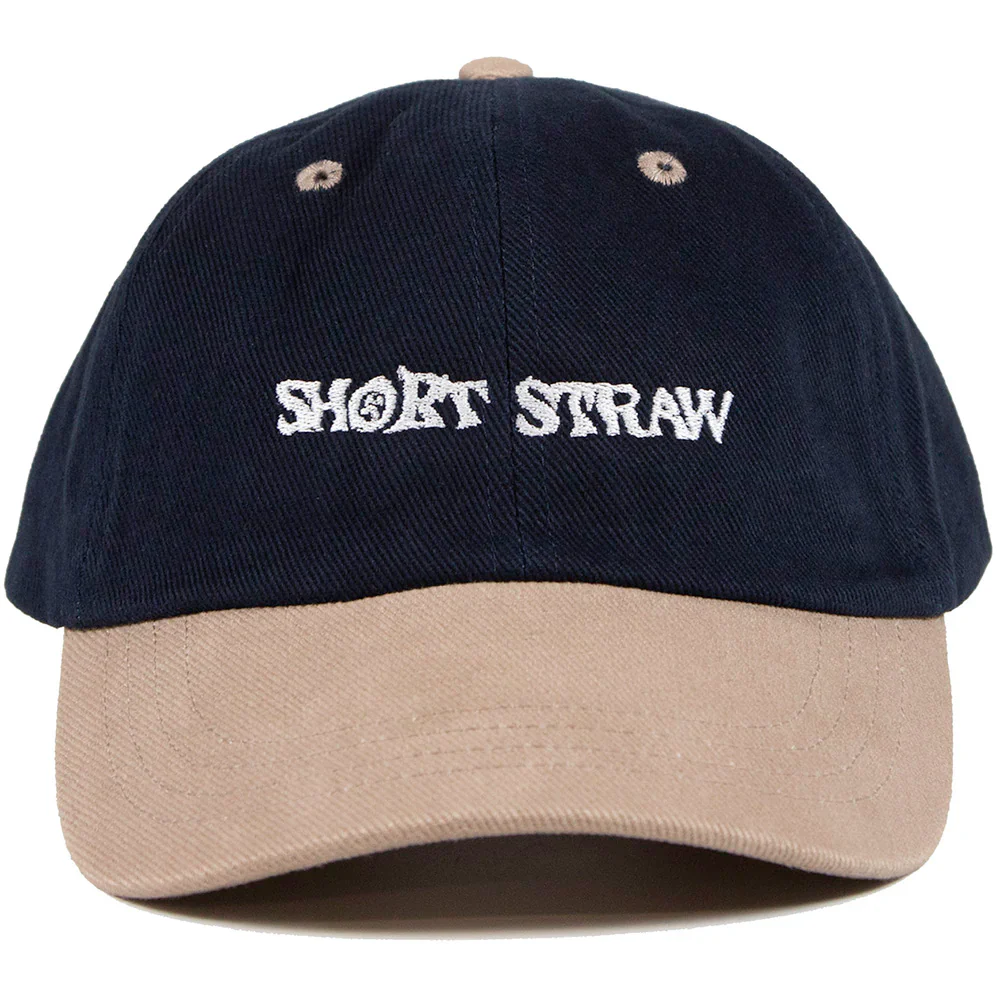 Short Straw Logo Cap - Navy / Taupe