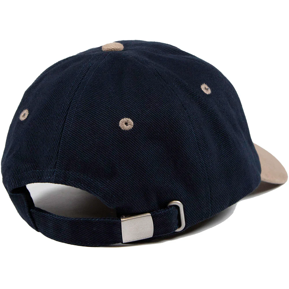 Short Straw Logo Cap - Navy / Taupe - Image 3
