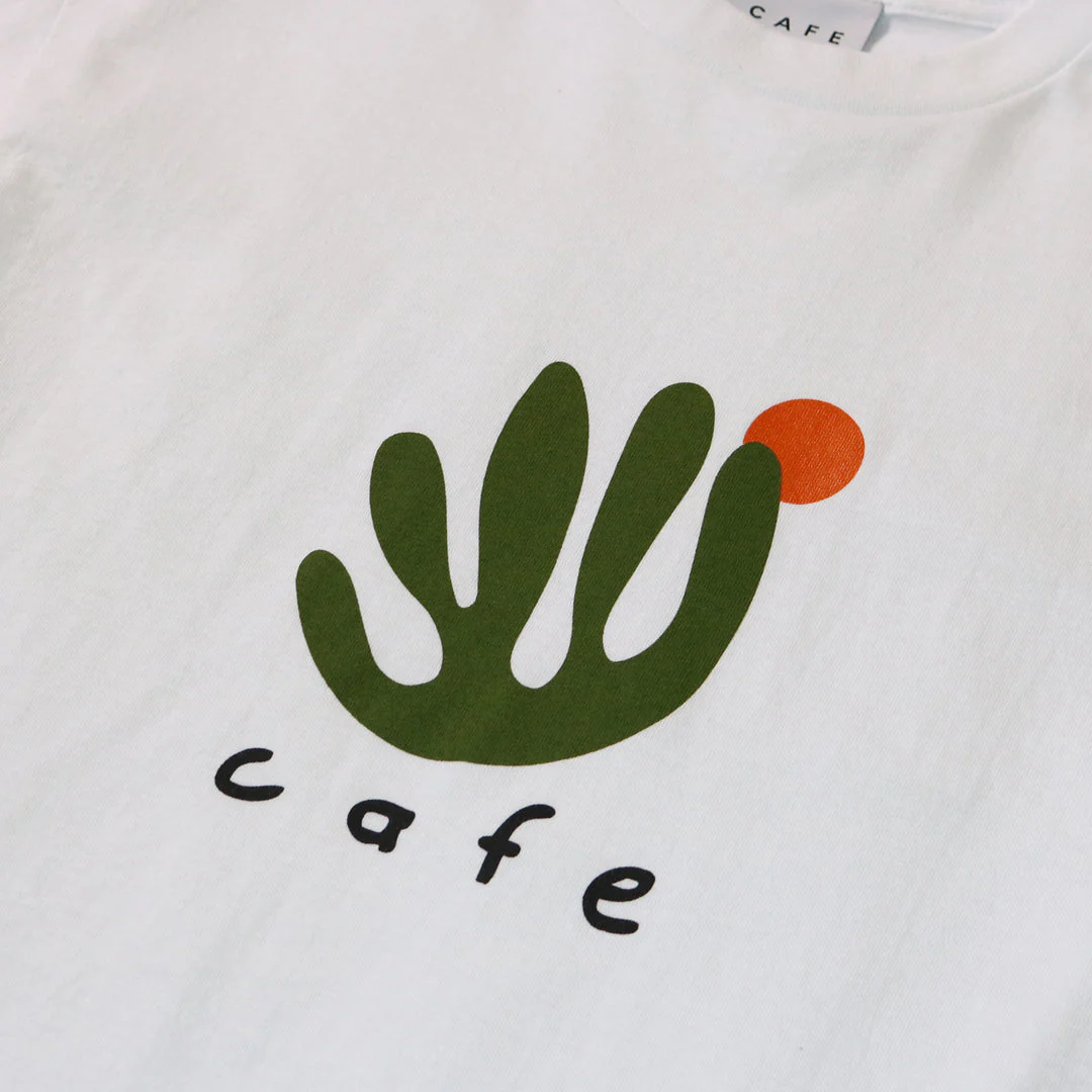 Skateboard Cafe April Tee - White - Image 2