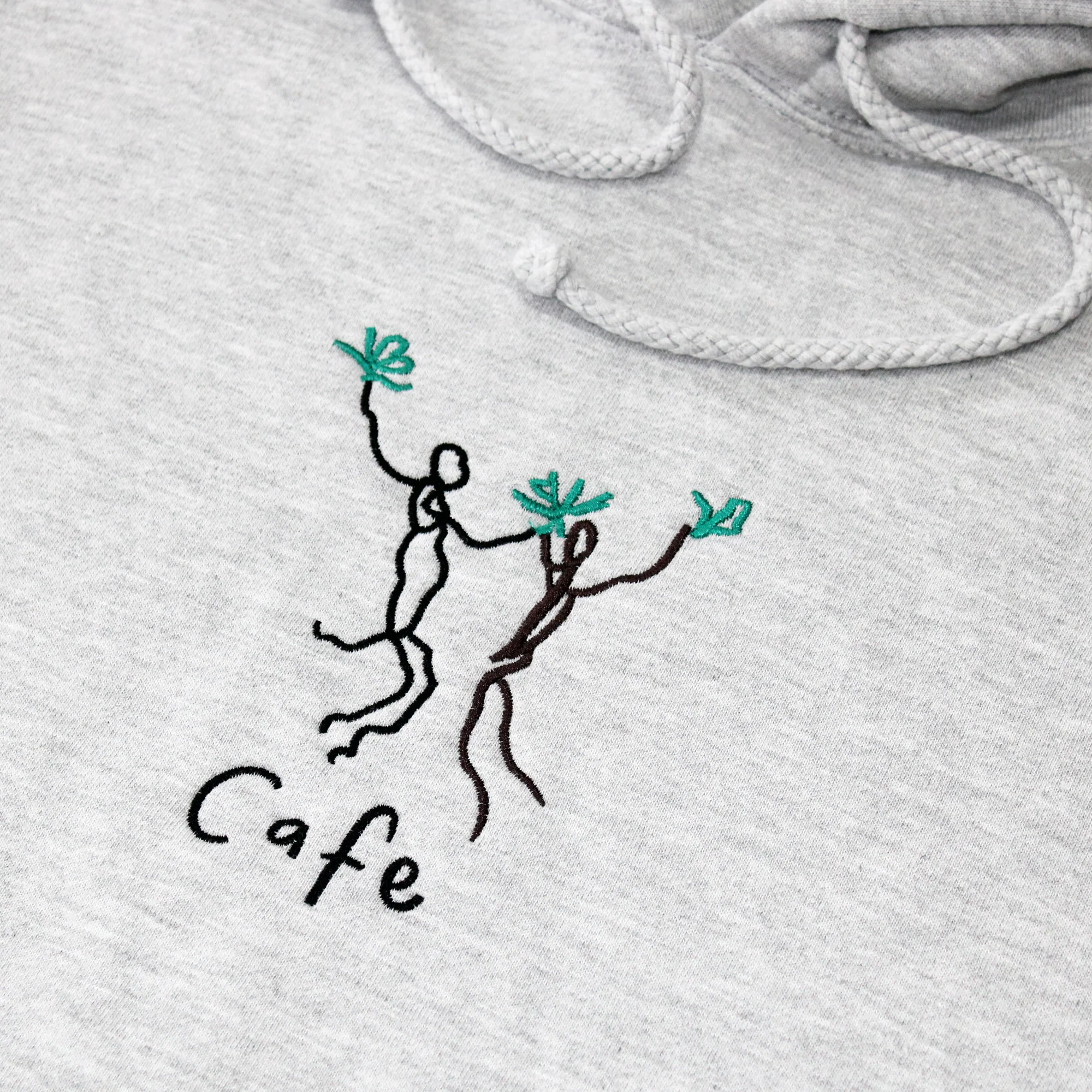 Skateboard Cafe Unity Embroidered Hood - Heather Grey - Image 2