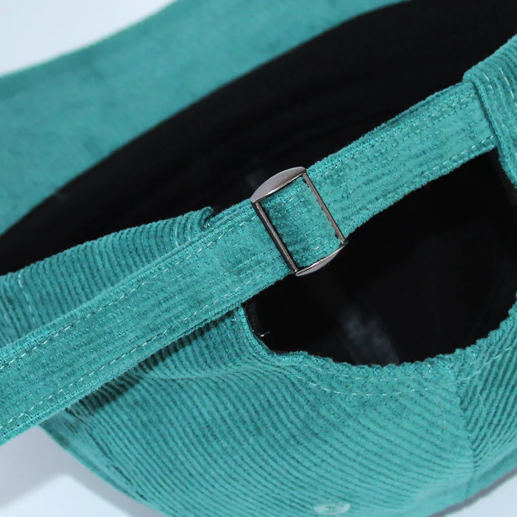 Skateboard Cafe Great Place Embroidered Cord 6 Panel Cap - Dark Teal - Image 2