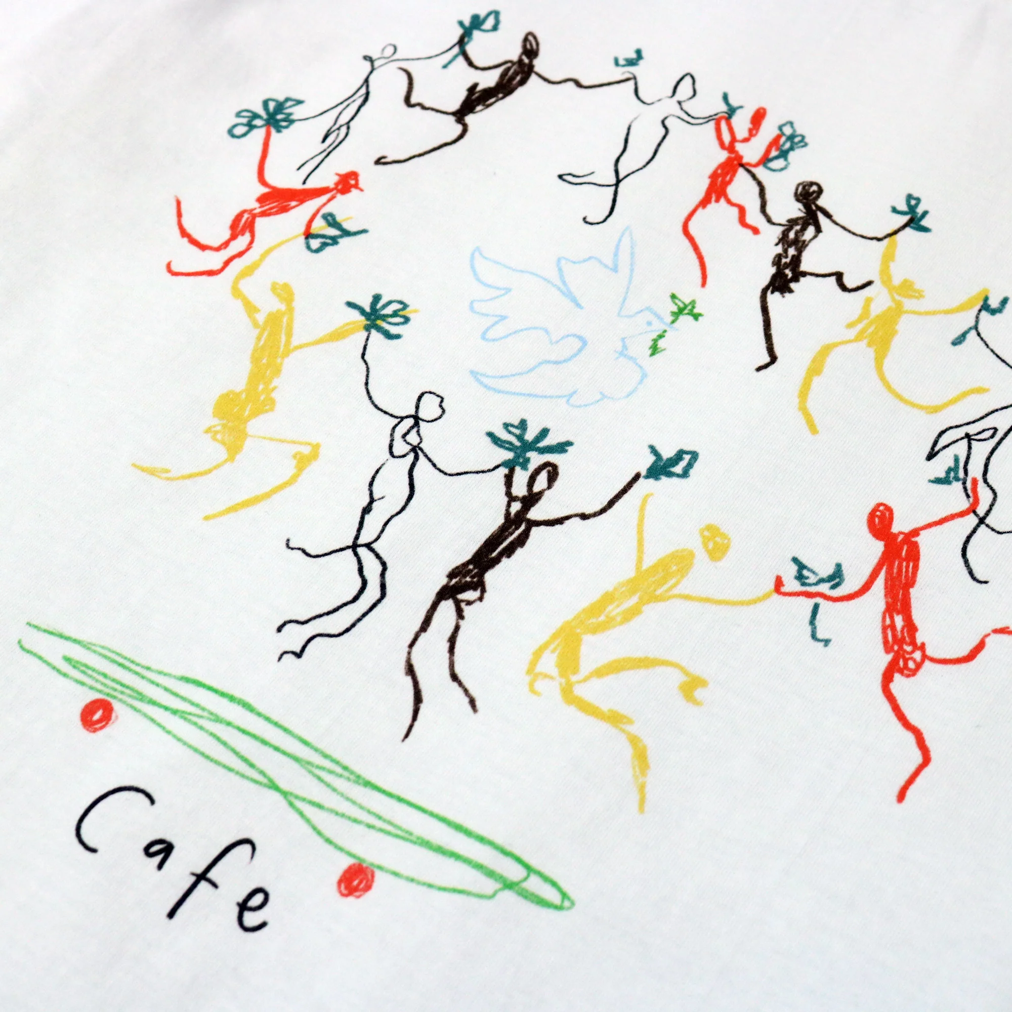 Skateboard Cafe Peace Tee - White - Image 2