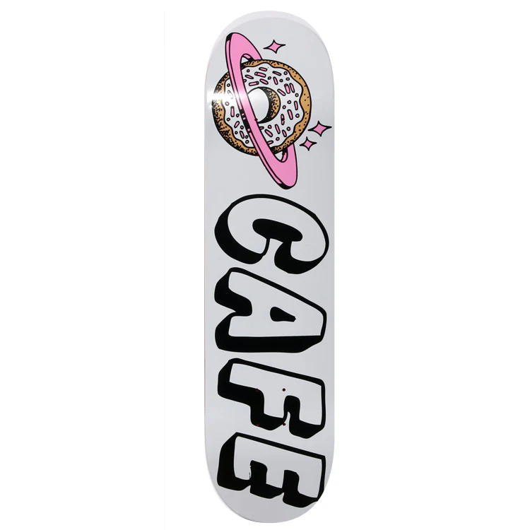 Skateboard Cafe Planet Donut Skateboard Deck White - 8.00