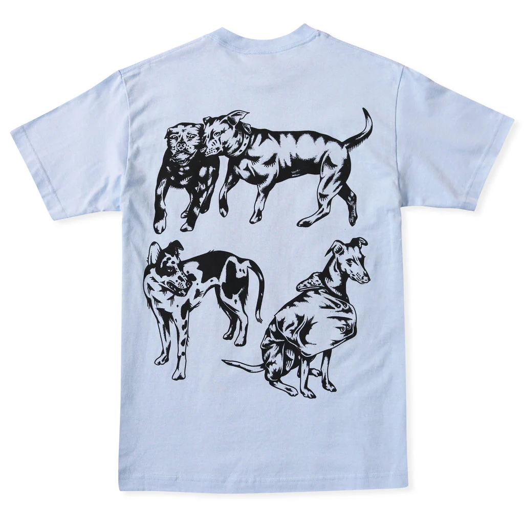 Skateboard Cafe Pooch Tee - Powder Blue - Image 2