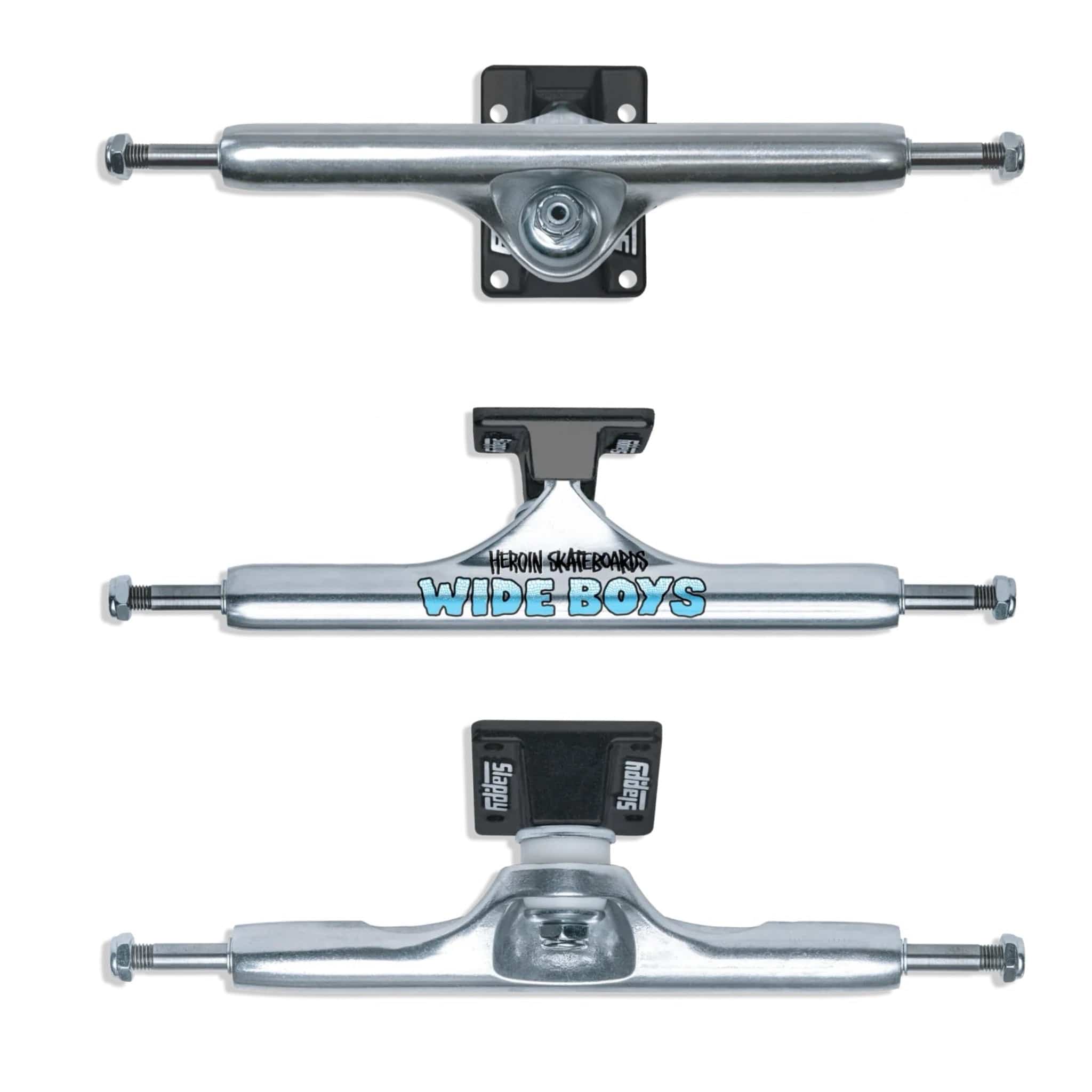 Slappy Trucks X Heroin Skateboards ST1  Hollow Wide Boy Trucks - 11.0" - Image 2