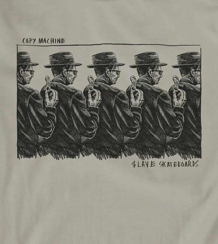 $lave Skateboards Copy Machine T Shirt - Concrete - Image 2