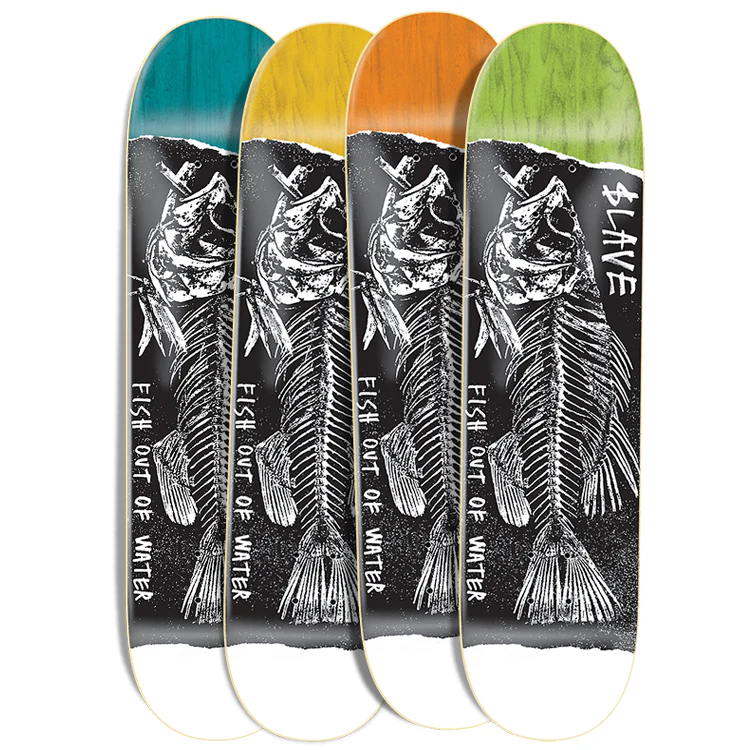 $lave Skateboards Fish Out Of Water Team Skateboard Deck - 8.5 (Assorted Colour Vaneer) - Image 3