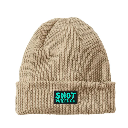 Snot Wheel Co Label Beanie - Beige