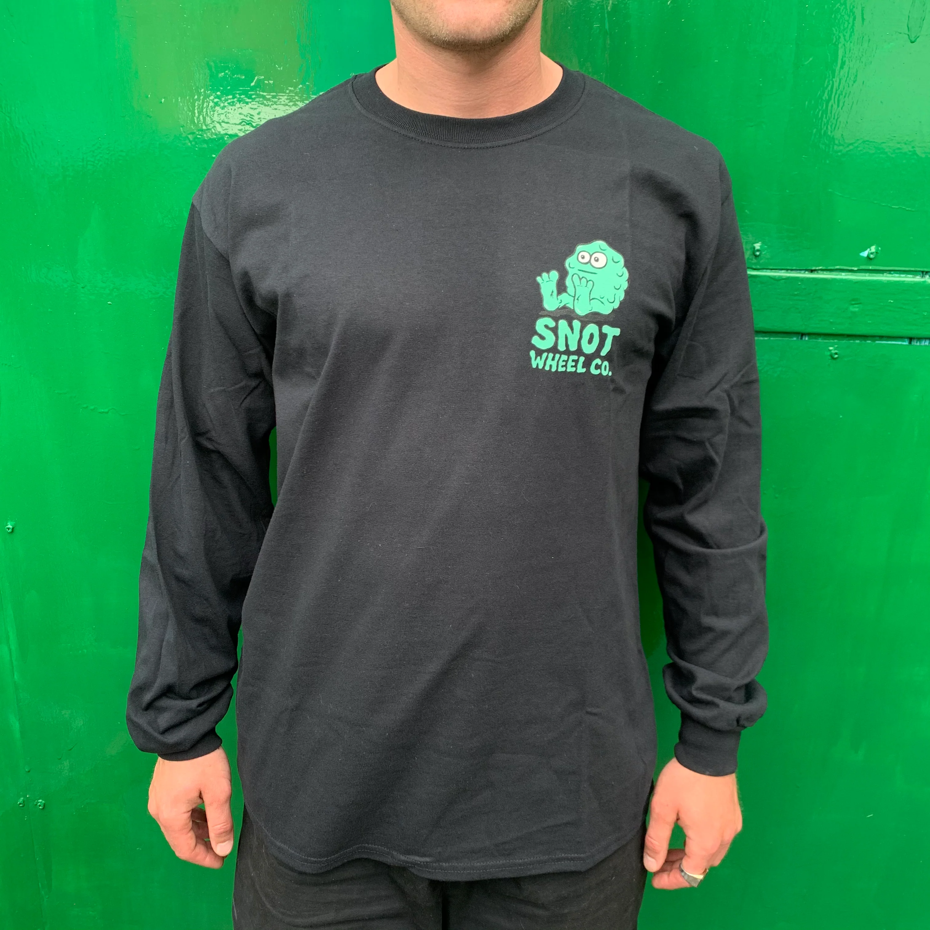 Snot Wheel Co Logo Longsleeve T-Shirt - Black