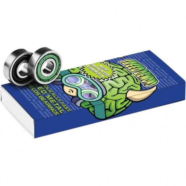 Speed Demons Brainiac Abec 5 Skateboard Bearings - Green