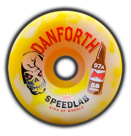 Speedlab Wheels Bill Danforth Pro 58mm 97a - Lager Yellow Swirl - Image 2