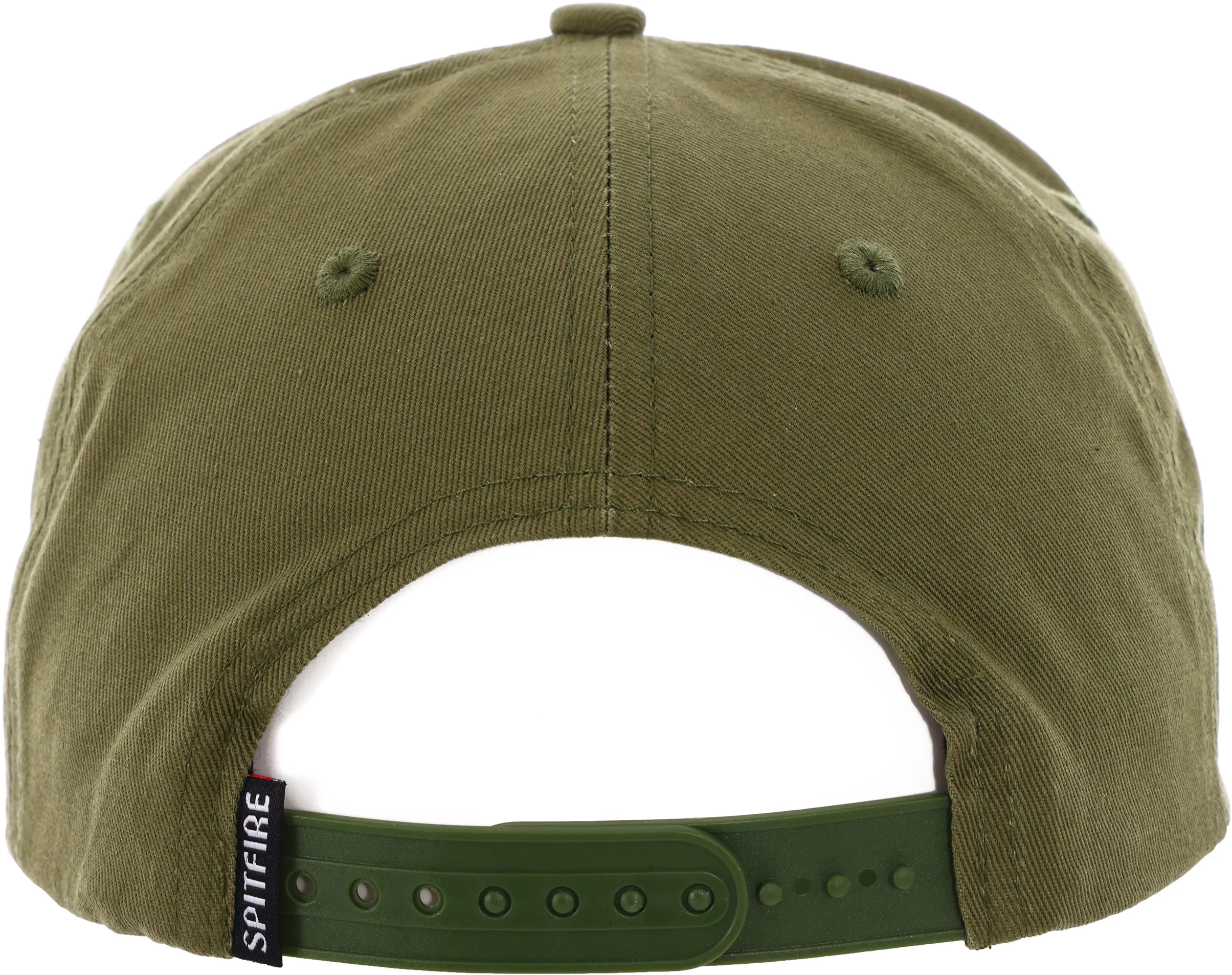 Spitfire Classic '87 Swirl Patch 5 Panel Snapback Cap - Olive - Image 2