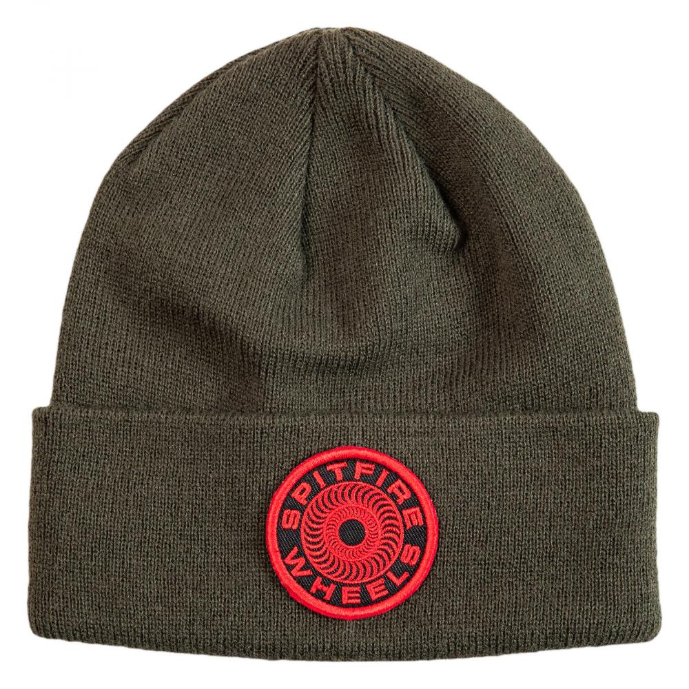 Spitfire Classic 87' Swirl Patch Beanie - Olive