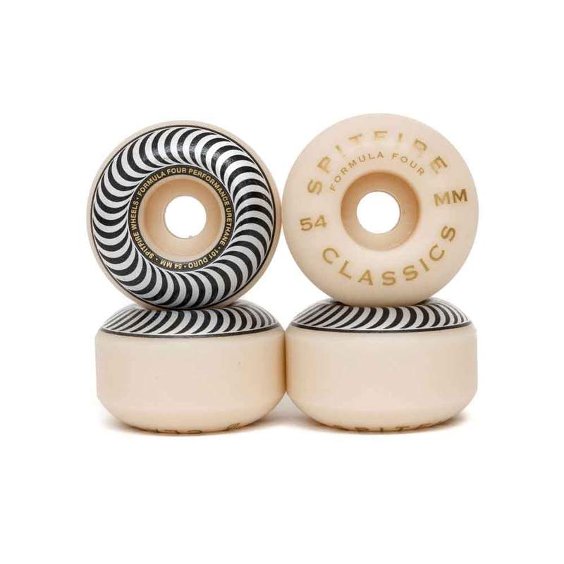 Spitfire Formula Four Classics 101A Skateboard Wheels Silver Swirl - 54mm - Image 2