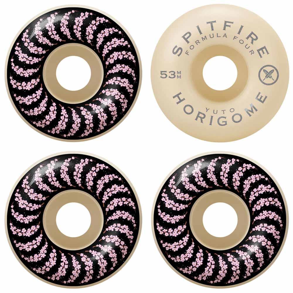 Spitfire Formula Four Skateboard Wheels Yuto Cherry Blossom 99Du Natural 53mm - Image 3