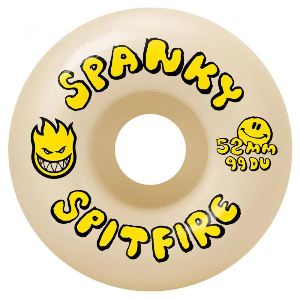 Spitfire Kevin 'Spanky' Long Happy Formula Four Skateboard Wheels 99Du Natural 52mm - Image 2