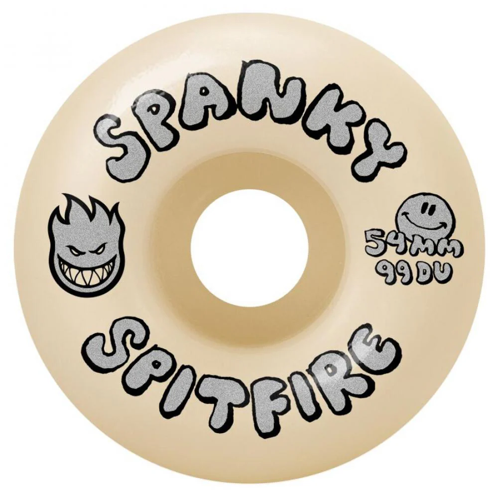 Spitfire Kevin 'Spanky' Long Happy Formula Four Skateboard Wheels 99Du Natural 54mm - Image 2