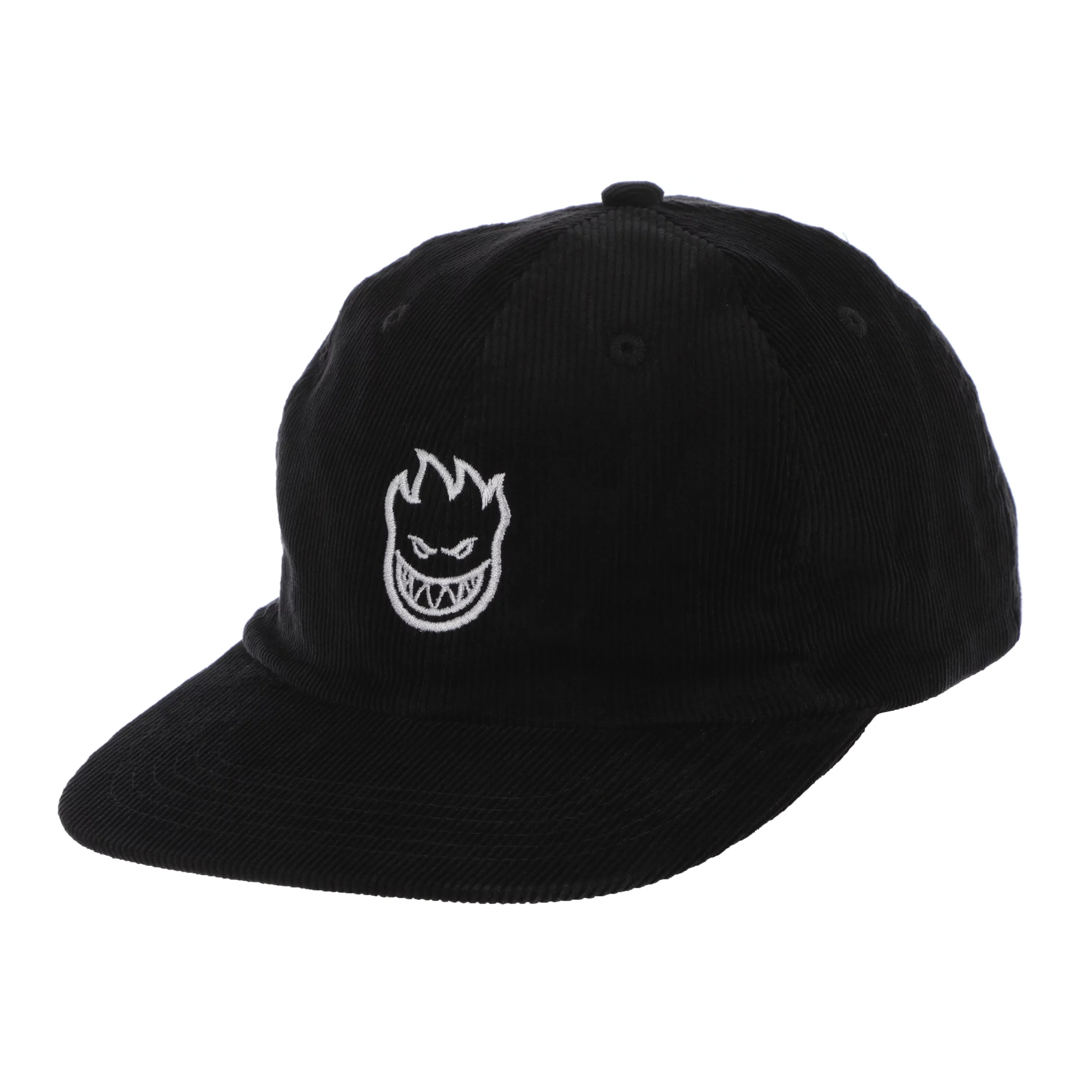Spitfire Lil Bighead 6 Panel Corduroy Strapback Cap - Black / White