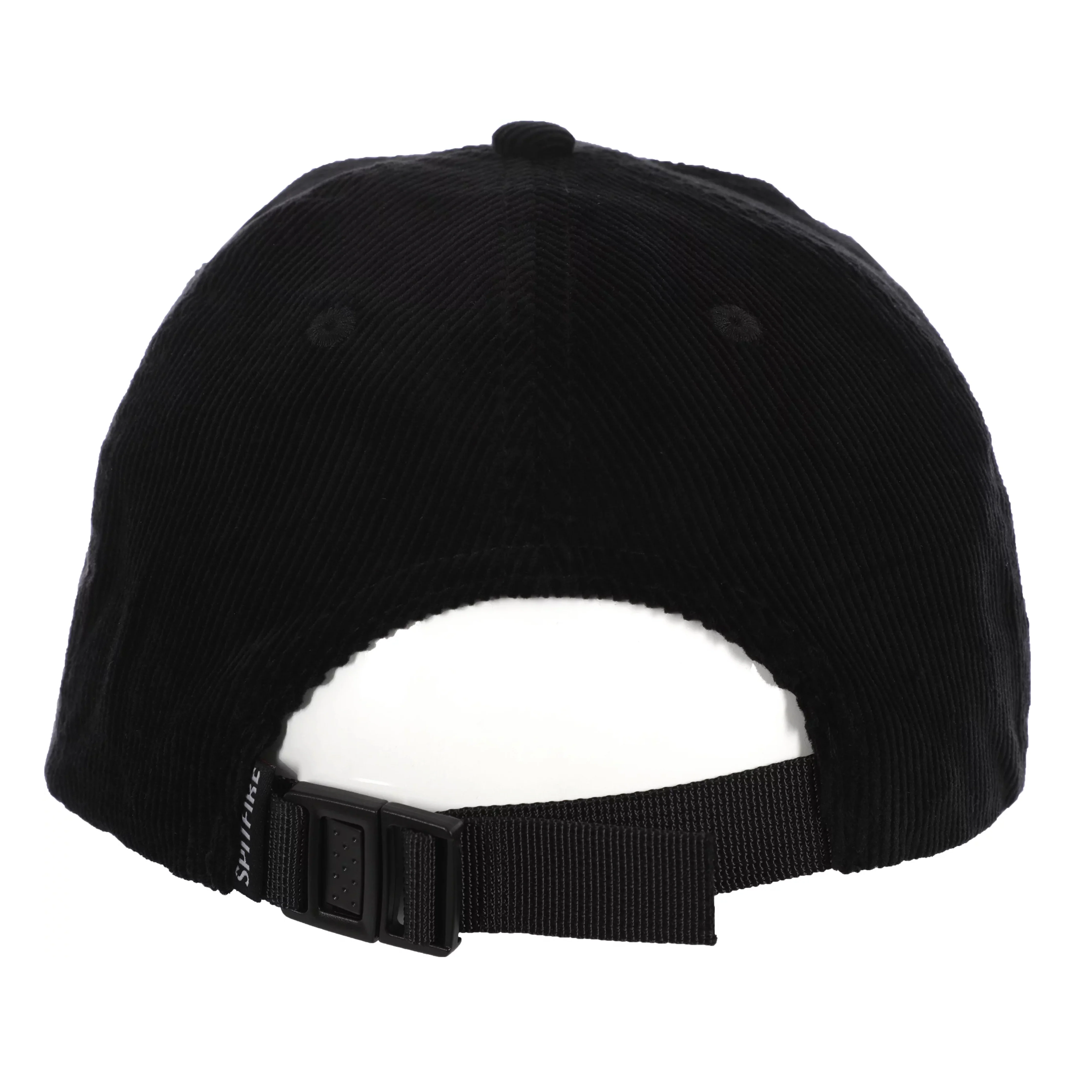 Spitfire Lil Bighead 6 Panel Corduroy Strapback Cap - Black / White - Image 2