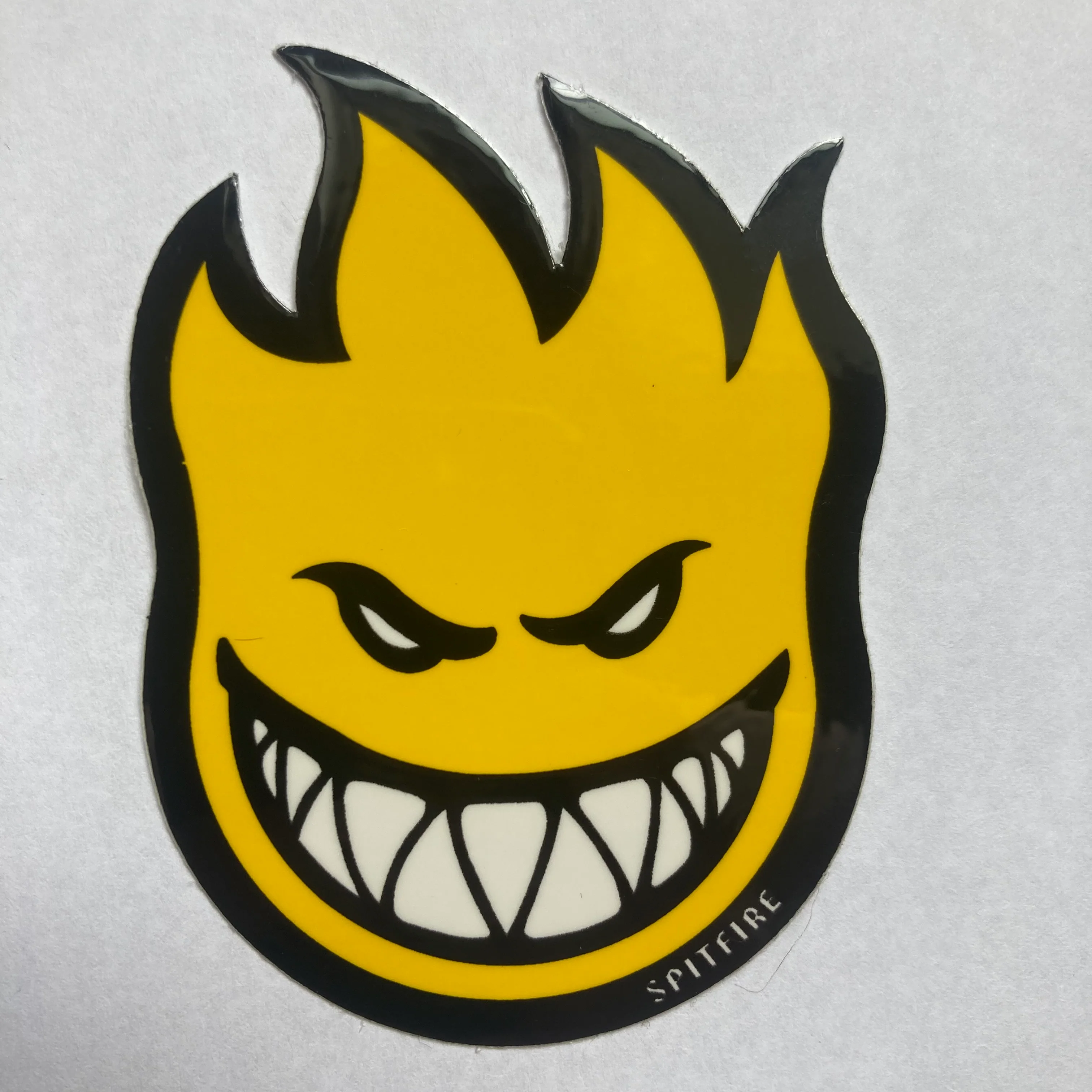 Spitfire Wheels - Bighead Large Sticker - Yellow