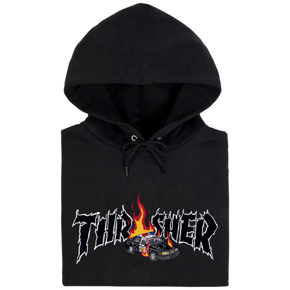 Thrasher Magazine Cop Car Hoody - Black - Image 2