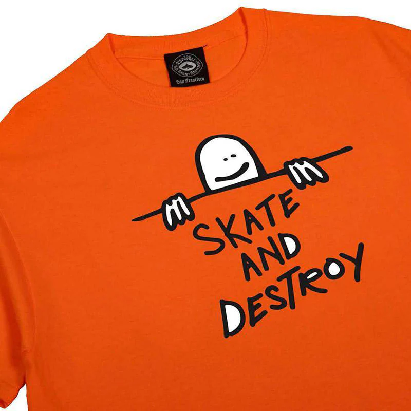 Thrasher magazine Gonz Sad Logo T-Shirt - Orange - Image 2
