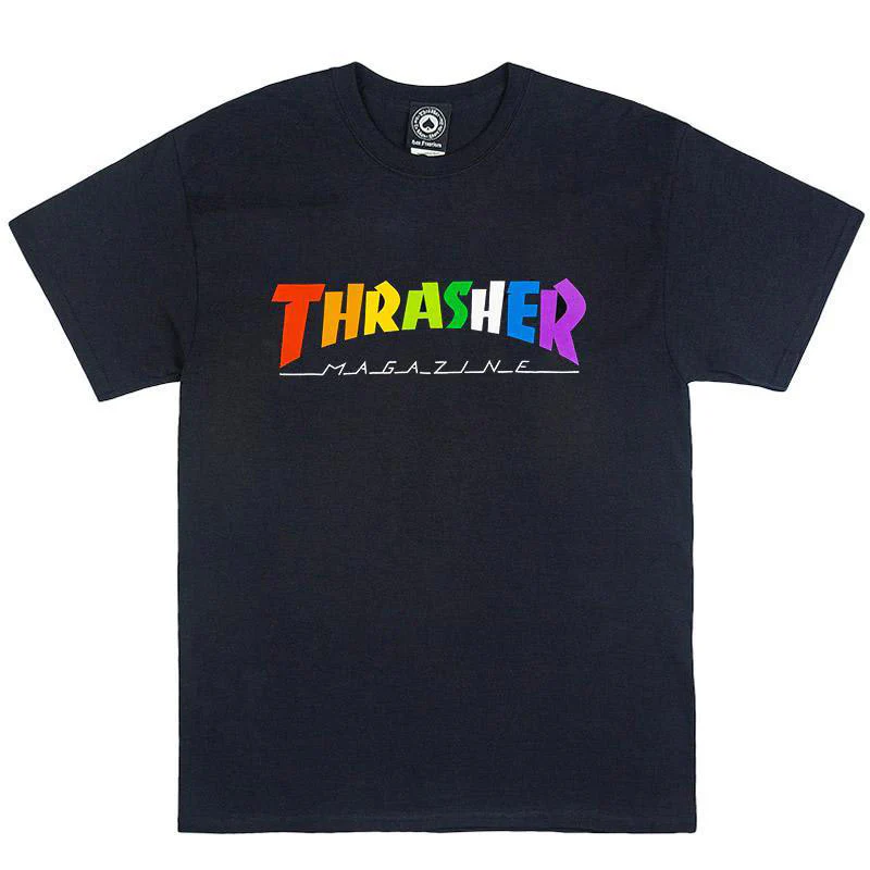 Thrasher Magazine Rainbow Mag T-Shirt - Black