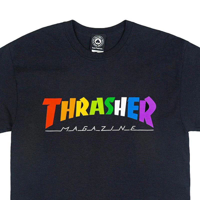 Thrasher Magazine Rainbow Mag T-Shirt - Black - Image 2