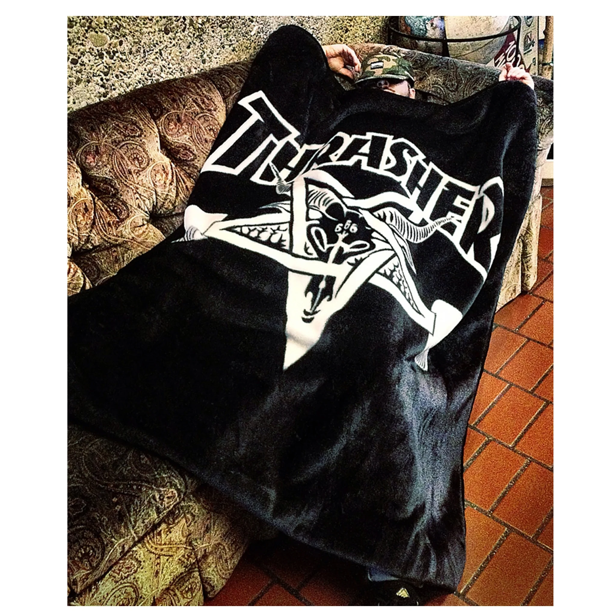 Thrasher Magazine - Skategoat Blanket Black/White - Image 5