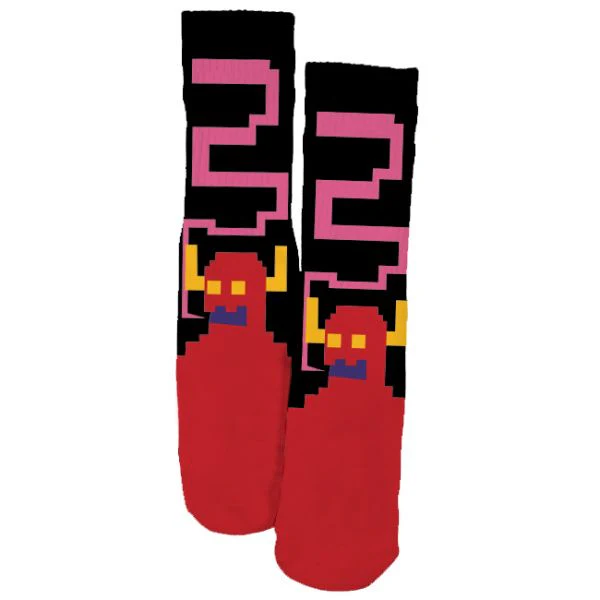 Toy Machine Bitmap Monster Socks - Black