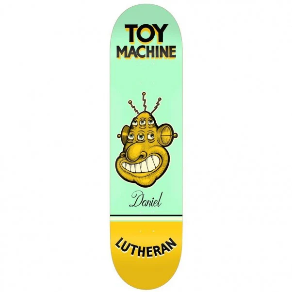 Toy Machine Daniel Lutheran Pen N Ink Skateboard Deck - 7.75