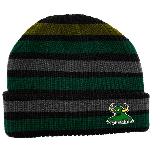 Toy Machine Monster Multi Stripe Dock Beanie - Forest